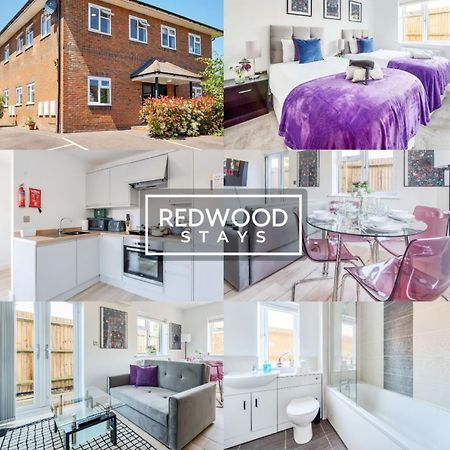Modern Serviced Apartments For Contractors & Families With Free Parking, Wifi & Netflix By Redwood Stays Basingstoke Exterior foto